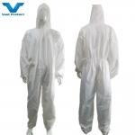 55-70GSM Waterproof Disaposable Microporous Coveralls Production Ability 50000PCS/Day for sale