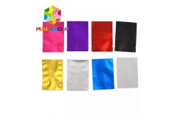 China Resealable Plastic Pouches Packaging Three Side Seal Small Mylar For Herbs / Cookies supplier