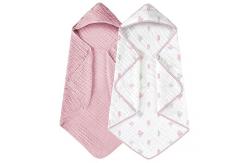 China Muslin Skin Friendly Infant Bath Towels Infant Towel Set 32*32 Inches supplier