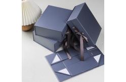 China Recyclable Folding Carton Packaging Boxes With Magnetic Closure And Ribbon Closure supplier