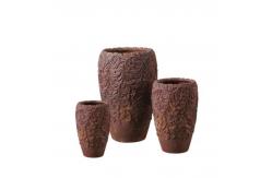 China Modern Ceramic Large Cement Pots Cement Flower Pots with Drainage and UV Protection supplier