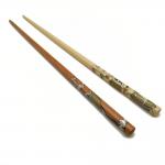 Hotel Carbonized Reusable Bamboo Chopsticks Chinese Custom Logo for sale