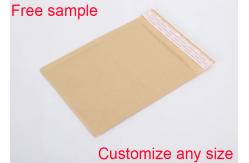 China Recyclable Kraft Paper Bubble Mailers Shipping Envelopes Yellow Sealed Bubble Wrap Pouches supplier