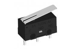China Computer 3A 125V Micro Momentary Switch With Lever supplier