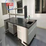 Customized Blue White Steel And Wood Chemistry Lab Furniture Laboratory Workench Manufacturers for sale