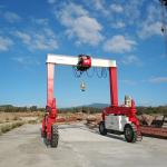 RTG Mobile Gantry Crane 10t Load With 5m Span Lifting Machine Or Equipment for sale