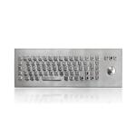 IP65 Rated Stainless Steel Keyboard With 3 Mouse Buttons For Industrial Applications