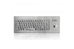 China IP65 Rated Stainless Steel Keyboard With 3 Mouse Buttons For Industrial Applications supplier