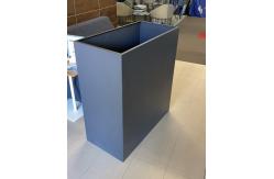 China Geometric Metal Planter Pots Weatherproof In Black Gold And Silver supplier