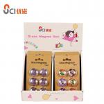 Clear Round Glass Pebble Magnets Refrigerator Magnet Souvenir for sale