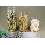 CMYK Printing Round Transparent PET Jar For Candy / Chocolate Packaging for sale