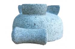 China Grey 8 Solid Hand Stone Spice Grinder 3 Legs Moisture Proof Eco Friendly supplier