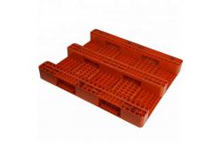 China 1000*1200mm Red Plastic Pallets Nestable Plastic Floor Pallet supplier