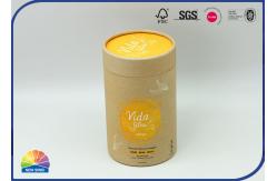 China Matte Lamination Recyclable Kraft Cylinder Container Pack Tea supplier