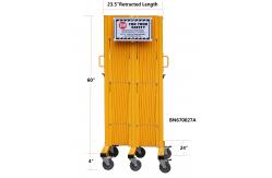 China Warehouse Heavy Duty Steel Portable Folding Security Gates With Warning Label supplier