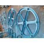 Heavy Duty Upright Payout Turntable Cable Reel Stands With 500mm Cable Drum Support for sale