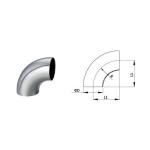 180 Degree Stainless Steel Pipe Fittings Elbow 316L Gray Forged for sale