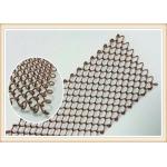 50cm Height 6mm Aperture Coil Drapery Mesh Panel Wall for sale