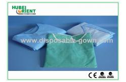 China Light Blue Breathable Disposable Use Protctive Isolation Gowns With Knitted Wrist supplier