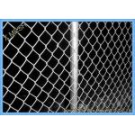 Green Vinyl Coated Chain Link Fence Panel For Farm 5mm Wire Dia for sale