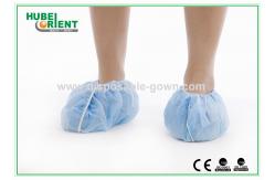 China Single Use Nonwoven Disposable Waterproof Shoe Covers With Elastic Rubber Around All Parts supplier
