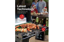China Four Probes Digital Instant Read Bbq Meat Thermometer Bluetooth Wireless Meat Thermometer supplier