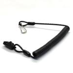 Plastic Coating Coiled Wire Safety Lanyard For Fall Protection for sale