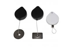China Heart Shaped ABS Box Coiled Security Tether With Square Glutinous Plate End supplier