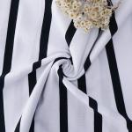 Soft And  Environmental Friendly Skin-Friendly Striped Knit Fabric For Tracksuit