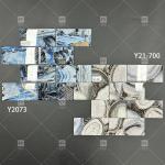 Contemporary Style Rectangular Glass Mosaic Tile For Bathroom AAAA