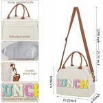 Personalized Preppy Lunch Bag for Adults with Adjustable Shoulder Straps