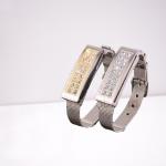 Metal Shell Silicone Wristband USB Flash Drive Bracelet Leather 32GB 128GB for sale