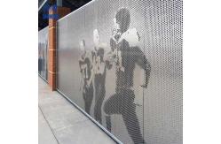 China Customized Aluminium Curtain Wall Punched Plate Cladding Facade supplier