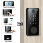Deadbolt Smart Code Lock Full Automatic Fingerprint Code Card Tuya WiFi Unlock for sale