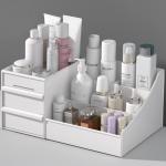 Partition Drawer Type Household Storage Container Desktop Cosmetic Storage Box 330g for sale