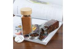 China 4oz 120ML Spice Pot Glass Spice Jars Seasoning Bottles With Shaker Lids supplier