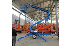 China PLC 16m Electric Lifting Platform Folding Arm Aerial Boom Lift supplier