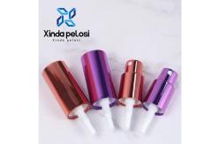 China Atomizer Perfume Pump Sprayer Gold Aluminum Curved Trigger Electroplating Lotion Pump Head supplier