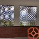 Perforated Interior Red Brick Terracotta 200*200mm Hollow Breeze Block For Ceiling And Walls for sale
