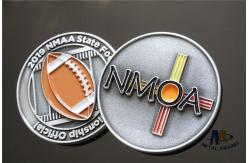 China Football Championship Coins Two Sides Custom Design And Soft Enamel supplier