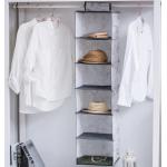 Marble Print Sweater 6 Shelf Hanging Closet Organizer for sale