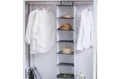 China Marble Print Sweater 6 Shelf Hanging Closet Organizer supplier
