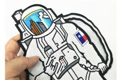 China Classic NASA Custom Made Patches Space Pilot White Iron On Patches supplier