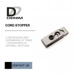 Silver Metal Cord Locks | Cord Stoppers Adjustment Nickel Free for sale
