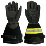 EN659 Long Cuff Firefighter Gloves With Reflective Tape for sale