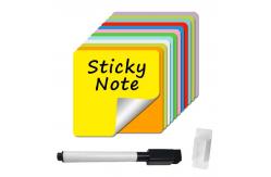 China Soft Whiteboard Reusable Calendar Planner Dry Erase Sticky Notes 10x10cm supplier
