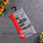 EVA PVC Underwear Plastic Packaging Poly Bags With Hanger Hook