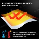 ‌Weatherproof Architectural Window Reflective Film Anti Glare Privacy Custom Designs