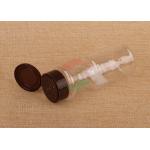 Recyclable Clear Plastic Cylinder 200Ml Spice Packaging Canister With Shake Top for sale