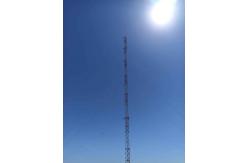 China Guyed Mast Lattice Telecommunication Steel Tower With Galvanized 72m 92m supplier